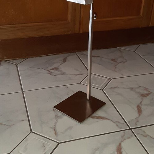 Single adjustable bag stand, inox