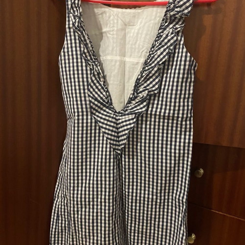 Zara checked mini dress XS