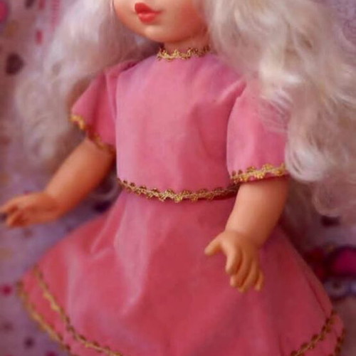Vintage El Greco Doll 45cm like new, pink princess