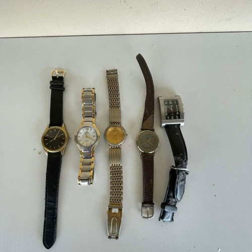 Vintage watches used, lot of 5, non-working