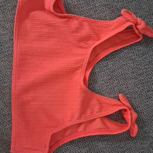 Girls' coral H&M swimsuit like new, size 158 cm, ages 9-10