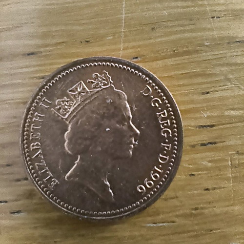 Collectible coins from England used, 9 different pieces