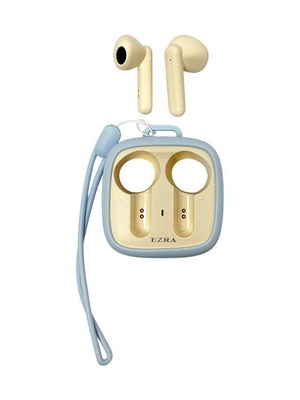 Ασύρματα ακουστικά Ezra TWS67 καινούργια, Bluetooth στερεοφωνικός ήχος, χρώμα Ciel