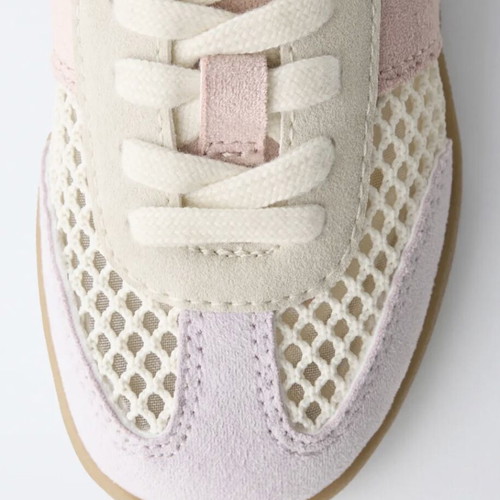 Zara children's shoes like new, size 23, white and pink