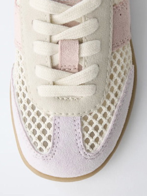 Zara children's shoes like new, size 23, white and pink
