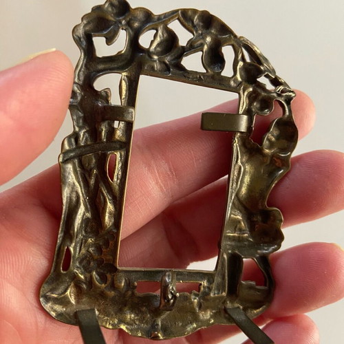 Art Nouveau small frame used, bronze