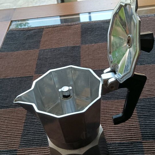 Butlers Hand Espresso Maker aluminum, like new, Italian