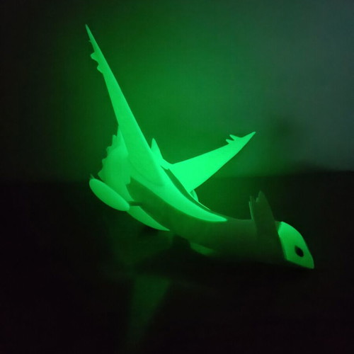 Pokemon Shiny Latios glow in the dark 3D printed figure, new