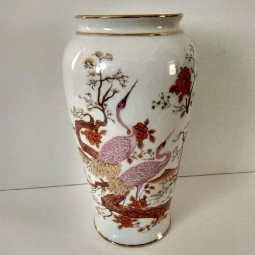 Limoges porcelain vases used, set of 2 pieces