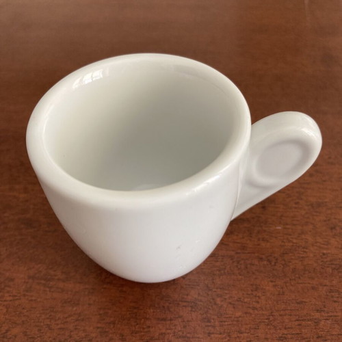Ionia vintage thick white porcelain espresso cup
