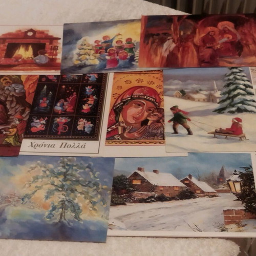 Christmas collectible cards new, pack of 9+6
