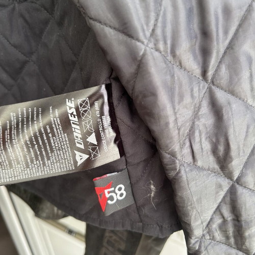 Dainese leather motorcycle jacket with lining