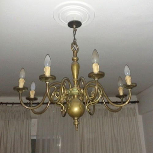 CHANDELIER brass