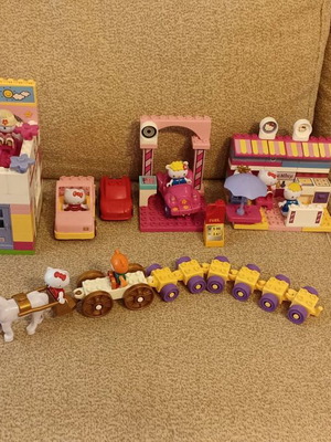 Hello Kitty τουβλάκια μεταχειρισμένα, διάφορα κομμάτια από σετ