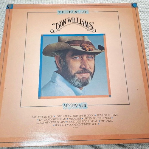 Don Williams The Best Of Don Williams Volume III LP used, country
