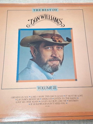 Don Williams The Best Of Don Williams Volume III LP used, country