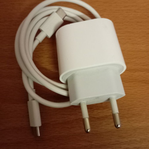iPhone original charger with USB-C cable
