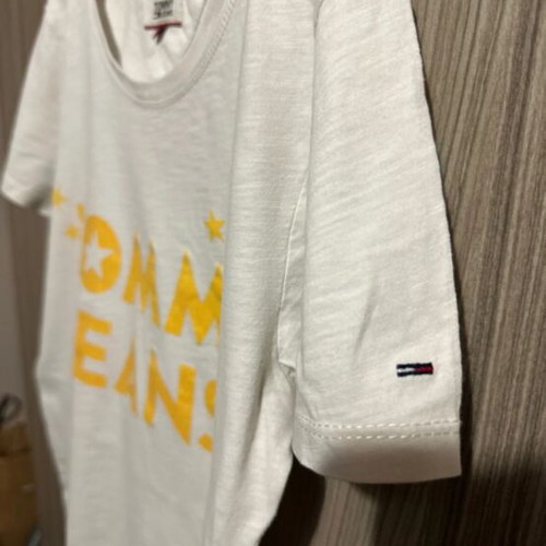 Tommy Jeans T-shirt like new, size M, white and yellow