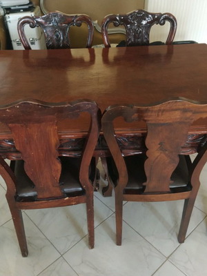 Τραπεζαρία αντίκα μεταχειρισμένη 1920-30 χειροποίητη εξ ολοκλήρου