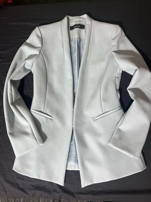 Zara Basic mid-length turquoise jacket like new, size S