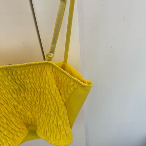 Yellow corset bustier like new, adjustable straps, size S