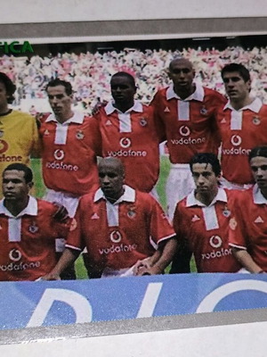 Benfica Champions League collectible card used, Konstantinidis 2005