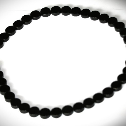 Necklace genuine onyx new, sterling silver 925 SST045