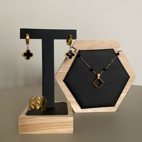 Van Cleef handmade jewelry set stainless steel new