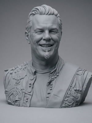James Hetfield Metalica προτομή 3D printed κατόπιν παραγγελίας