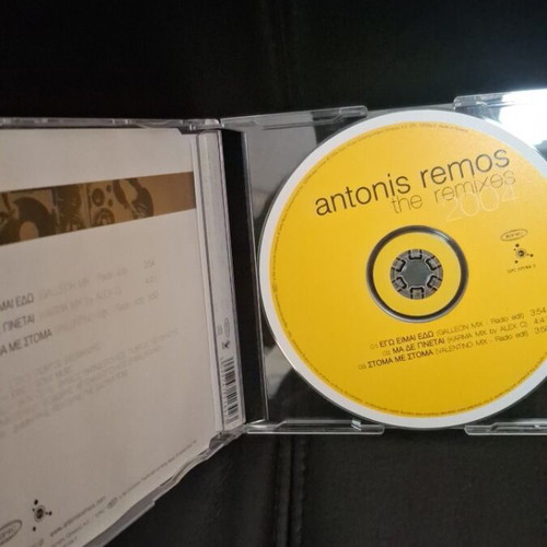 Antonis Remos The Remixes 2004 Single CD like new