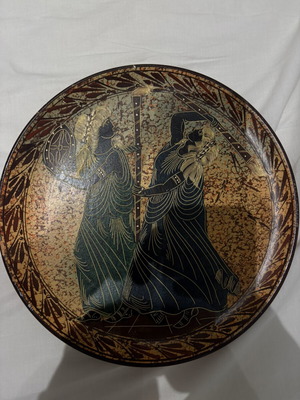 Clay decorative plate