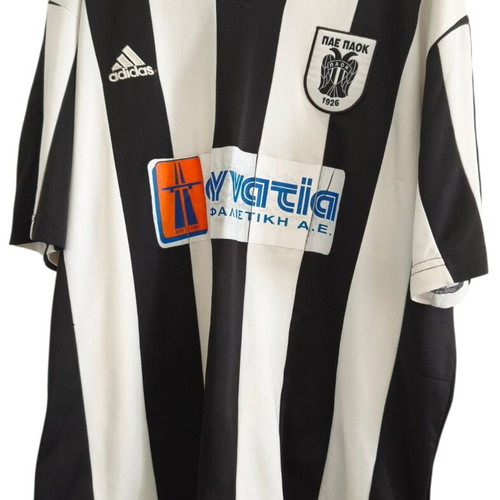 PAOK Adidas football shirt 2005-2006 XL, player Zagorakis authentic used