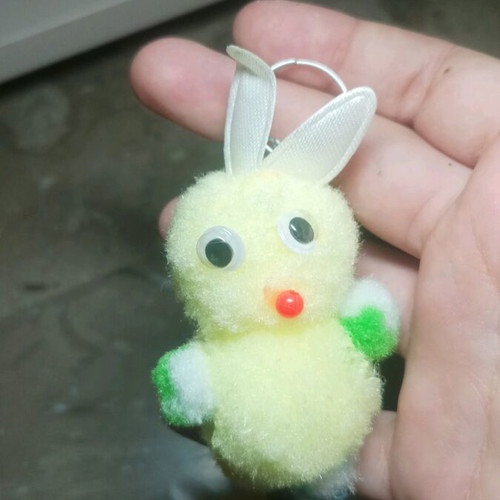 Bunny keychains new, Easter set of 2 pieces