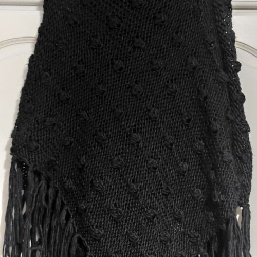 Knitted coat new, black