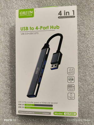 GREEN LYCA GL9300 USB 3.0 hub 4 θυρών