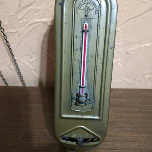 Room thermometer used, very old, made in America