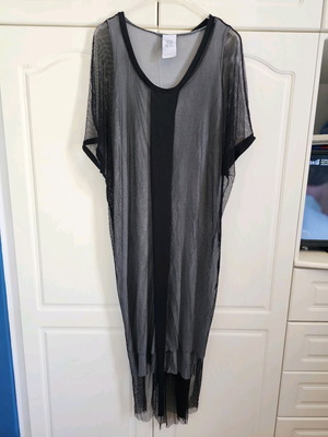Lotus Eaters dress like new, mesh with gray cotton inner layer