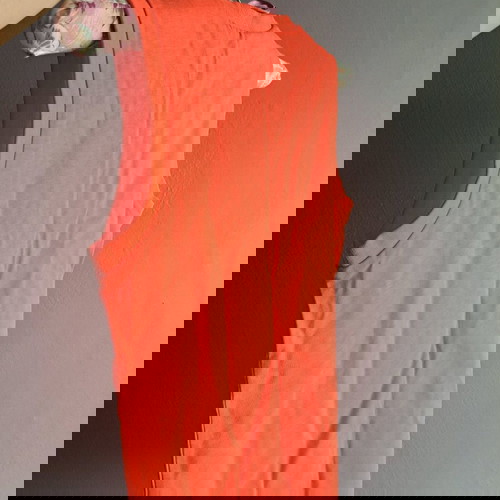 Diesel Vintage αφόρετο αμάνικο μπλούζα πορτοκαλί 100% βαμβακερό