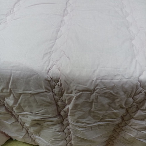 Double quilt new, reversible blue and pink, cotton fabric