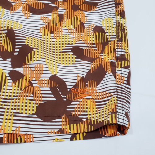 Speedo swim shorts used, size L, orange multicolor