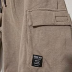 Rebase men's cargo shorts, beige, size L