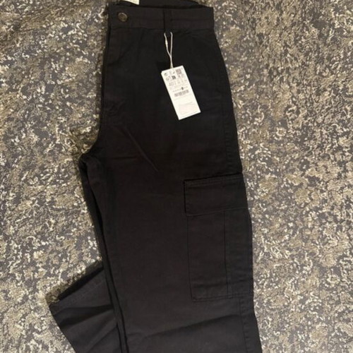 Cargo black pants Stradivarius new, size L 40 12