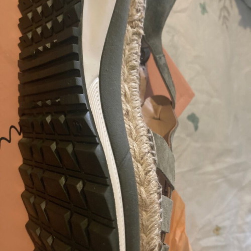 Gaimo leather espradilles new khaki size 41