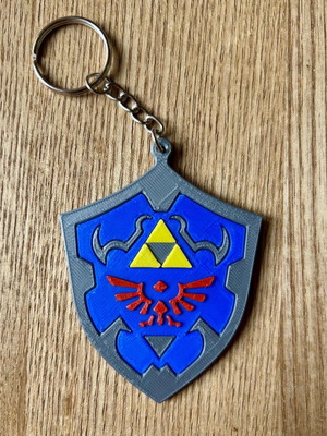 Zelda Hylian Shield keychain new