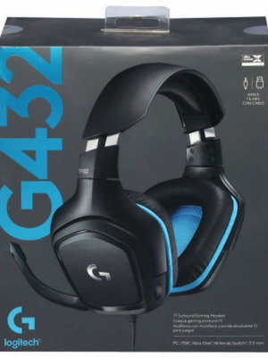 Logitech G432 Gaming headset καινούργιο, ενσύρματο, μπλε