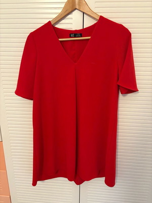 Zara women's dress red like new