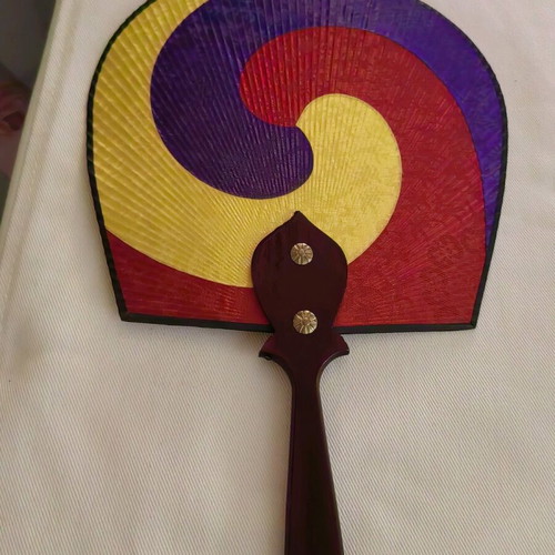 Korean Taegeukseon fan collectible like new, Seoul 1988 Olympic Games