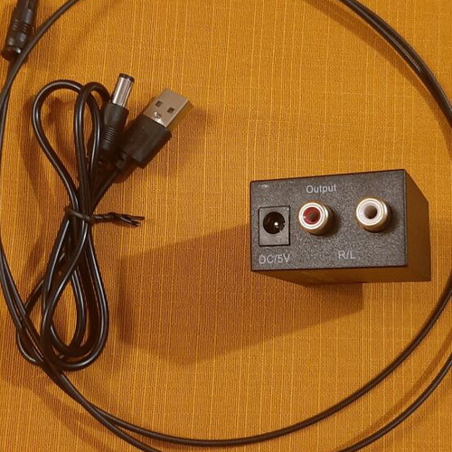 Digital to analog signal converter adapter with Bluetooth new