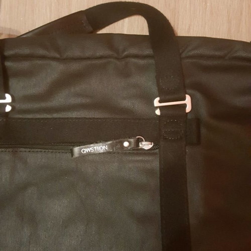 QWENSTION office bag new, leather, waterproof with compartments