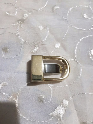 Belt buckle in gold and silver color